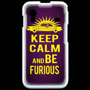 Coque Samsung ACE S5830 Keep Calm and Be Furious Violet