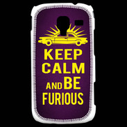 Coque Samsung Galaxy Ace 2 Keep Calm and Be Furious Violet