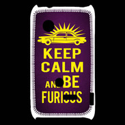 Coque Sony Xperia Typo Keep Calm and Be Furious Violet