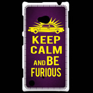 Coque Nokia Lumia 720 Keep Calm and Be Furious Violet