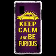 Coque LG Optimus G Keep Calm and Be Furious Violet