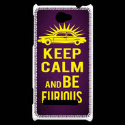 Coque HTC Windows Phone 8S Keep Calm and Be Furious Violet