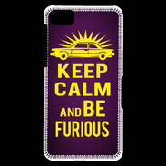 Coque Blackberry Z10 Keep Calm and Be Furious Violet