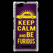 Coque Sony Xperia M Keep Calm and Be Furious Violet