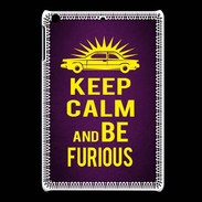 Coque iPadMini Keep Calm and Be Furious Violet