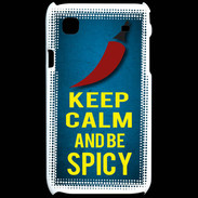 Coque Samsung Galaxy S Keep Calm and Be Spicy Bleu