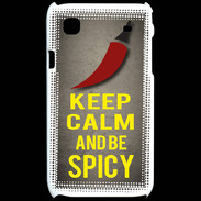 Coque Samsung Galaxy S Keep Calm and Be Spicy Gris