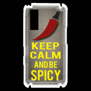 Coque Samsung Player One Keep Calm and Be Spicy Gris