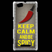 Coque Sony Xperia M Keep Calm and Be Spicy Gris