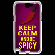 Coque Samsung Galaxy Note 2 Keep Calm and Be Spicy Rose
