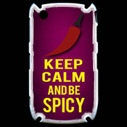 Coque Blackberry 8520 Keep Calm and Be Spicy Rose