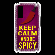 Coque Samsung Player One Keep Calm and Be Spicy Rose