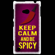 Coque Nokia Lumia 720 Keep Calm and Be Spicy Rose