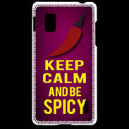 Coque LG Optimus G Keep Calm and Be Spicy Rose