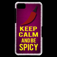 Coque Blackberry Z10 Keep Calm and Be Spicy Rose
