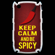 Coque Blackberry 8520 Keep Calm and Be Spicy Rouge
