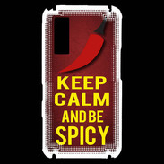 Coque Samsung Player One Keep Calm and Be Spicy Rouge