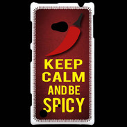 Coque Nokia Lumia 720 Keep Calm and Be Spicy Rouge