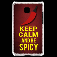Coque LG Optimus L3 II Keep Calm and Be Spicy Rouge