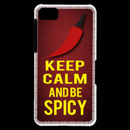 Coque Blackberry Z10 Keep Calm and Be Spicy Rouge