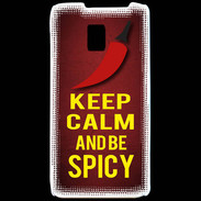 Coque LG P990 Keep Calm and Be Spicy Rouge