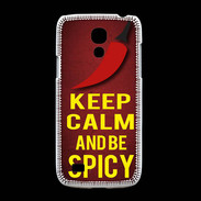 Coque Samsung Galaxy S4mini Keep Calm and Be Spicy Rouge