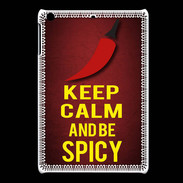 Coque iPadMini Keep Calm and Be Spicy Rouge