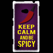 Coque Nokia Lumia 720 Keep Calm and Be Spicy Violet