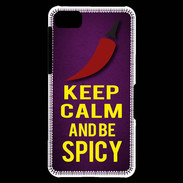 Coque Blackberry Z10 Keep Calm and Be Spicy Violet