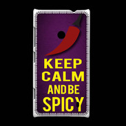 Coque Nokia Lumia 520 Keep Calm and Be Spicy Violet