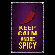 Etui carte bancaire Keep Calm and Be Spicy Violet