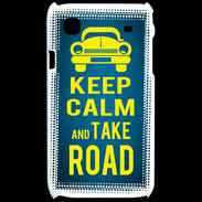 Coque Samsung Galaxy S Keep Calm and Take o road 2 Bleu