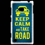 Coque Nokia Lumia 720 Keep Calm and Take o road 2 Bleu
