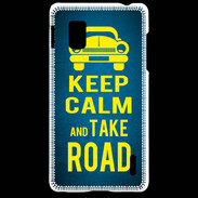 Coque LG Optimus G Keep Calm and Take o road 2 Bleu
