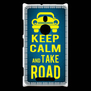 Coque Nokia Lumia 925 Keep Calm and Take o road 2 Bleu