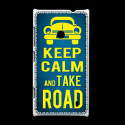 Coque Nokia Lumia 520 Keep Calm and Take o road 2 Bleu