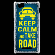 Coque Sony Xperia M Keep Calm and Take o road 2 Bleu