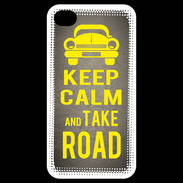 Coque iPhone 4 / iPhone 4S Keep Calm and Take o road 2 Gris