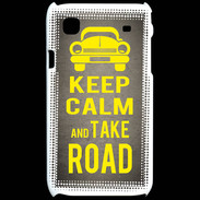 Coque Samsung Galaxy S Keep Calm and Take o road 2 Gris