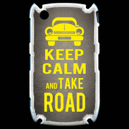 Coque Blackberry 8520 Keep Calm and Take o road 2 Gris