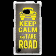 Coque Nokia Lumia 720 Keep Calm and Take o road 2 Gris