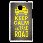 Coque LG Optimus L3 II Keep Calm and Take o road 2 Gris