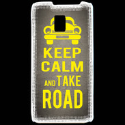 Coque LG P990 Keep Calm and Take o road 2 Gris