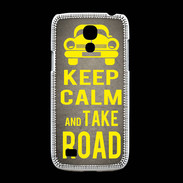 Coque Samsung Galaxy S4mini Keep Calm and Take o road 2 Gris