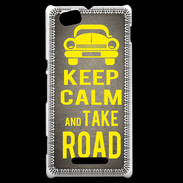 Coque Sony Xperia M Keep Calm and Take o road 2 Gris