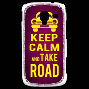 Coque Samsung Galaxy Ace 2 Keep Calm and Take o road 2 Rose