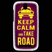 Coque HTC One SV Keep Calm and Take o road 2 Rose