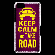 Coque Blackberry Z10 Keep Calm and Take o road 2 Rose