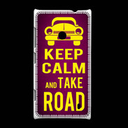 Coque Nokia Lumia 520 Keep Calm and Take o road 2 Rose