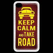 Coque iPhone 4 / iPhone 4S Keep Calm and Take o road 2 Rouge
